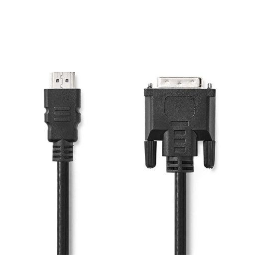 Nedis CCGL34800BK20 HDMI - DVI-D 24+1p kábel, 1080p, hossz 2m