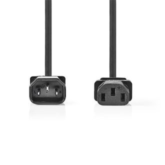   Nedis CEGL10500BK30 táp kábel IEC-320-C14 - IEC-320-C13, 3 x 0.75 mm, hossz 3m