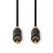Nedis CABW24170AT20 digitális koax kábel, 2 x aranyozott RCA, hossz 2m