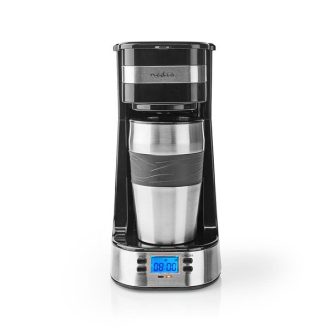   Nedis filteres kávéfőző, 700W, 420 ml termosz bögre, LCD kijelző, KACM310FBK