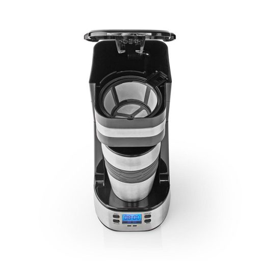 Nedis filteres kávéfőző, 700W, 420 ml termosz bögre, LCD kijelző, KACM310FBK