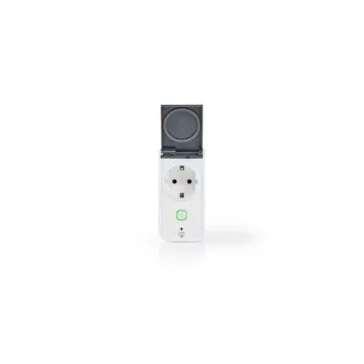   Nedis okos konektor WIFIPO120FWT, Wi-Fi | IP44 | Teljesítménymérő | 3680 W | Dugó földelt érintkezővel