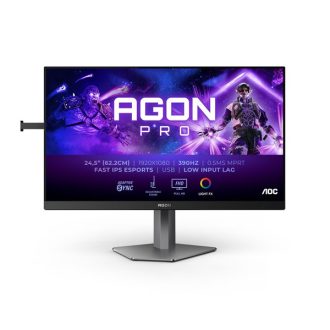   AOC Gaming 360Hz IPS monitor 24,5" AG256FS, 1920x1080 16:9, 400cd/m2, 0,3ms, 2xHDMI/DisplayPort/4xUSB