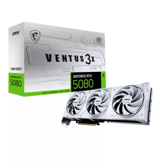   MSI Videokártya PCI-Ex16x nVIDIA RTX 5080 VENTUS 3X WHITE 16GB DDR7 OC