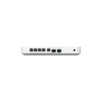   UBiQUiTi Vezetékes Router Gateway 4x2,5Gbit + 1x10Gbps SFP+ (LAN) + 1x10Gbit (SFP+/LAN) (WAN), Asztali - UXG-FIBER