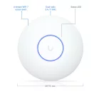 UBiQUiTi Wireless AccessPoint 1x2500Mbps, Wi-Fi 7, Falra rögzíthető - U7-LITE