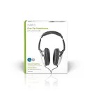Nedis HPWD1201BK fejhallgató, hosszú kábel, kábel hossz 6 m, hangerőszabályzó