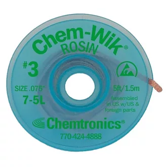  (Nedis) Chemtronics ón szívó, kiforrasztó szalag, 1.90mm x 1.5m, CHEM-WIK AB