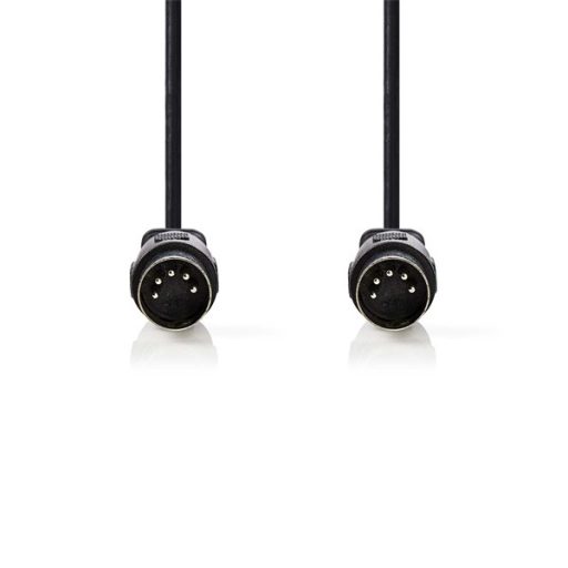 Nedis CAGL20000BK30 DIN audio kábel, DIN 5 tűs dugó, Nikkelezett, 3 m