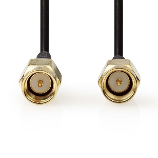 Nedis CSGL02000BK50 SMA kábel, aranyozott, 50 Ohm, árnyékolt,  5 m