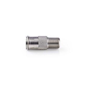   Nedis CSGP41956ME műholdas és antenna adapter, 10 db, F Férfi Gyors, F Nő,  Nikkelezett, 75 Ohm,  Egyenes, Fém, Ezüs