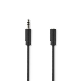   Nedis CAGB22050BK100 sztereo audio kábel, 3,5 mm jack dugó - 3,5 mm jack aljzat, 10 m