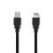 Nedis CCGL61010BK10 USB3.2 toldó / hosszabító kábel, USB A dugó, USB-A aljzat, 5 Gbps, 1m, (USB3.1, USB3.0, USB2.0)