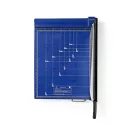 Nedis PACU110A3 papírvágó gép, Max. vágási méret: 297 x 420 mm, Kés típusa: Fém, Fém,  Fekete/kék