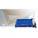 Nedis PACU110A3 papírvágó gép, Max. vágási méret: 297 x 420 mm, Kés típusa: Fém, Fém,  Fekete/kék
