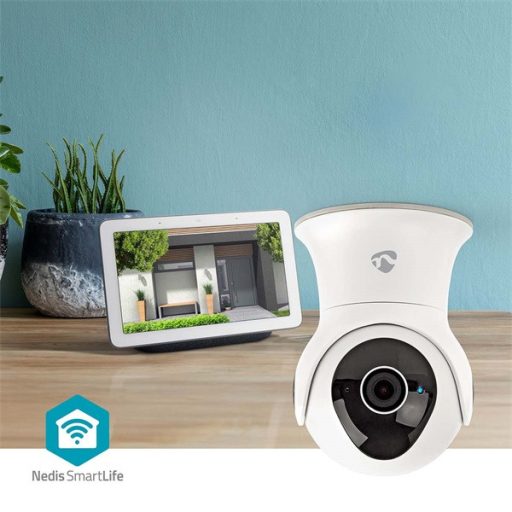 Nedis WIFICO20CWT kültéri kamera, Wi-Fi , Full HD 1080p, Pan tilt,  IP65, Felhőtárhely (opcionális) / Belső 16 GB