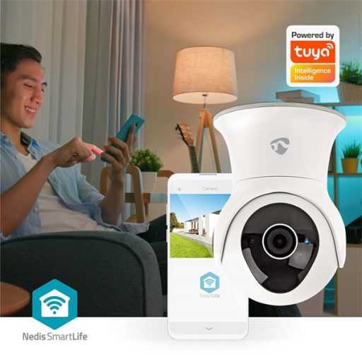 Nedis WIFICO20CWT kültéri kamera, Wi-Fi , Full HD 1080p, Pan tilt,  IP65, Felhőtárhely (opcionális) / Belső 16 GB