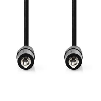   Nedis CAGL22000BK05 audio kábel, 3.5 mm sztereo jack dugó - 3.5 mm sztereo jack dugó, 0.50 m