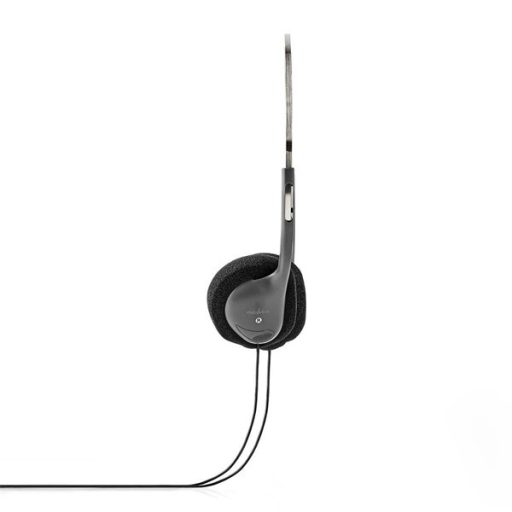 Nedis HPWD1101BK vezetékes fejhallgató, füldbe helyezhető, 3,5 mm, 1,2 m