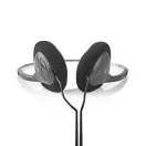 Nedis HPWD1101BK vezetékes fejhallgató, 3,5 mm sztereo jack, 1,2 m