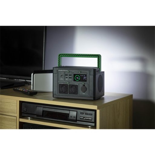 APC Schneider OFFGRID 330 hordozható akkumulátor állomás, 332Wh Lítium-ion, 2xSCHUKO, 3xUSB, 2x USB-C, Színuszos, LCD