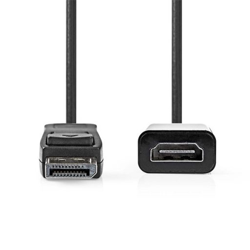 Nedis CCGB37150BK02 Display - HDMI adapter, 4K@30Hz Nikkelezett 0,20 m