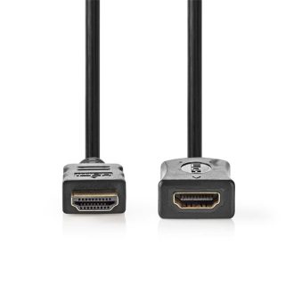   Nedis ultra HD HDMI hosszabbító (toldó) kábel CVGL34096BK10, HDMI dugó - aljzat, 4K@60Hz, ARC, 10,2 Gbps, 5 m