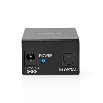   Nedis ASPL2512BK digitális audio splitter, TosLink be - 2x TosLink kimenet