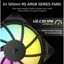 CORSAIR CPU hűtő NAUTILUS 240 RS ARGB Liquid CPU Cooler (vízhűtés), 2 Ventilátoros, LGA1851 támogatással, fekete