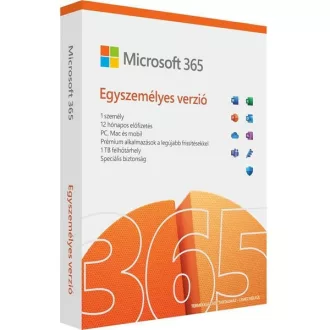   MICROSOFT 365 Egyszemélyes Personal Hungarian EuroZone Subscr 1YR Medialess FY25H2 Dobozos