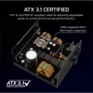 CORSAIR Tápegység Moduláris, RM1000x, 1000W, ATX3.1, PCIe5.1, 14cm, Cybenetics Gold