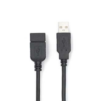   Nedis CCGL60010BK20 USB hosszabító / toldó kábel, USB2.0, hossz: 2m