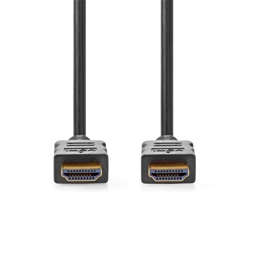 Nedis CVGL34060BK10 ultra HD HDMI kábel, HDMI dugó - dugó, 4K@60Hz, ARC, 18 Gbps, aranyozott csatlakozók, hossz 1m