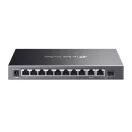 TP-LINK Switch 9x1000Mbps (8xPOE+) +1xGigabit SFP kombó Fémházas Easy Smart (Omada), ES210GMP