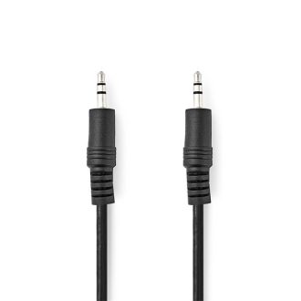   Nedis CAGL22000BK15 sztereo audio kábel, 3,5 mm jack dugó - 3,5 mm jack dugó, 1,5 m