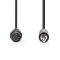 Nedis CAGL20100BK10 audio kábel 5p DIN dugó - 3,5mm szereo jack dugó, hossz 1m