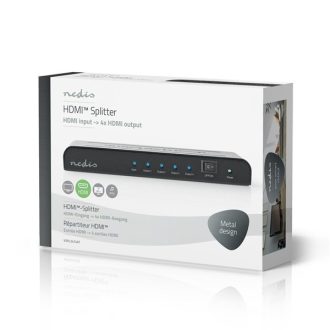   Nedis VSPL3474AT HDMI splitter, 1 x HDMI be - 4 x HDMI ki, 4K@60Hz