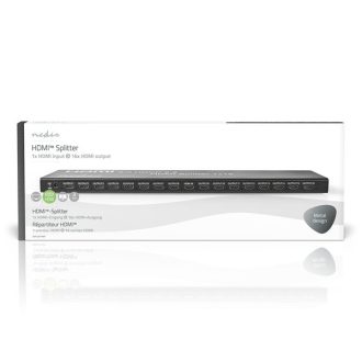   Nedis HDMI splitter, 1 x HDMI be - 16 x HDMI ki, 4K@60Hz, VSPL34716AT