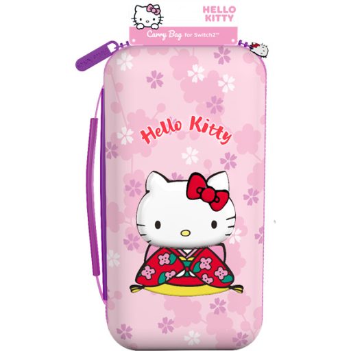 KONIX - HELLO KITTY " 3D" Nintendo Switch 2/OLED/Switch Utazó Tok, Színes