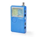 Nedis NWCTM100BU LAN kábel teszter RJ45, RJ11, BNC és USB AB