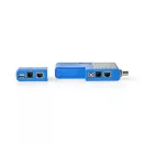 Nedis NWCTM100BU LAN kábel teszter RJ45, RJ11, BNC és USB AB