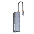 COLORWAY USB-elosztó (dokkolóállomás) CW-HUB02, USB-C 6-B-1 Type C PD 100W/USB3.0?3/HDMI 4?/RJ45
