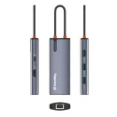 COLORWAY USB-elosztó (dokkolóállomás) CW-HUB02, USB-C 6-B-1 Type C PD 100W/USB3.0?3/HDMI 4?/RJ45