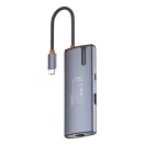 COLORWAY USB-elosztó (dokkolóállomás) CW-HUB02, USB-C 6-B-1 Type C PD 100W/USB3.0?3/HDMI 4?/RJ45