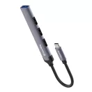 COLORWAY USB-elosztó CW-HUB04, USB-C 4-B-1 USB2.0X3/USB3.0
