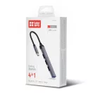 COLORWAY USB-elosztó CW-HUB04, USB-C 4-B-1 USB2.0X3/USB3.0