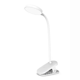   COLORWAY Asztali LED lámpa, Flexible & Clip 2 beépített akkumulátorral Fehér (CW-DL10FCB-W)