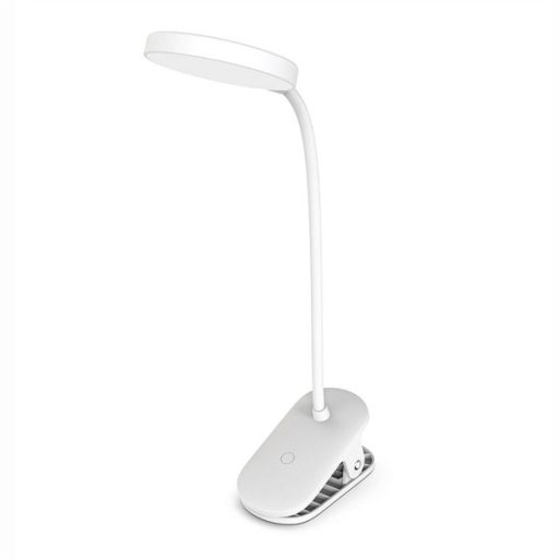 COLORWAY Asztali LED lámpa, Flexible & Clip 2 beépített akkumulátorral Fehér (CW-DL10FCB-W)