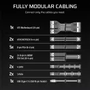 CORSAIR Tápegység Moduláris, HXi series 2025, HX1200i, 1200W, 14cm, ATX 3.1, PCIe 5.1, BOX, 80+ Platinum