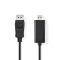 Nedis CCGL37100BK30 Displayport dugó - HDMI dugó kábel 1080p, 3m